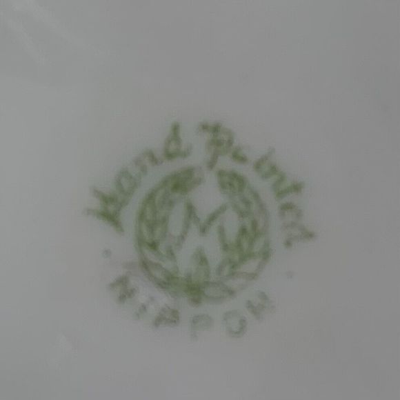 VTG Geisha Nippon Signed Hand Painted Japanese Porcelain Trinket Dish 3.5" - Picture 4 of 6